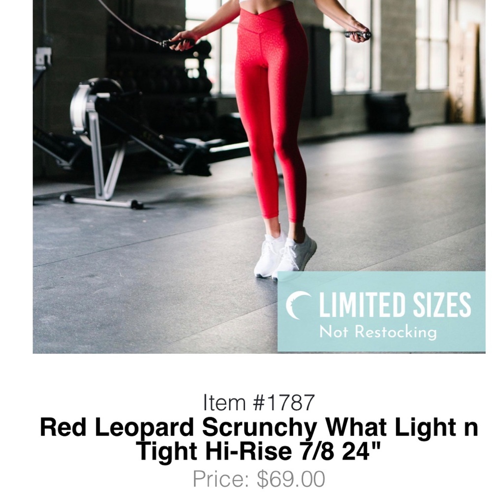 ZYIA Red Leopard LNT Leggings